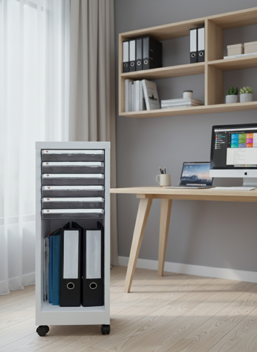 UP ตู้ลิ้นชักใส่กระดาษ A4 ขนาด 6ช่อง NO: A4S-106 - Image 2