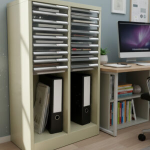 UP ตู้ลิ้นชักใส่กระดาษ A4 ขนาด 18ช่อง NO: A4S-218 พร้อมช่องอเนกประประสงค์