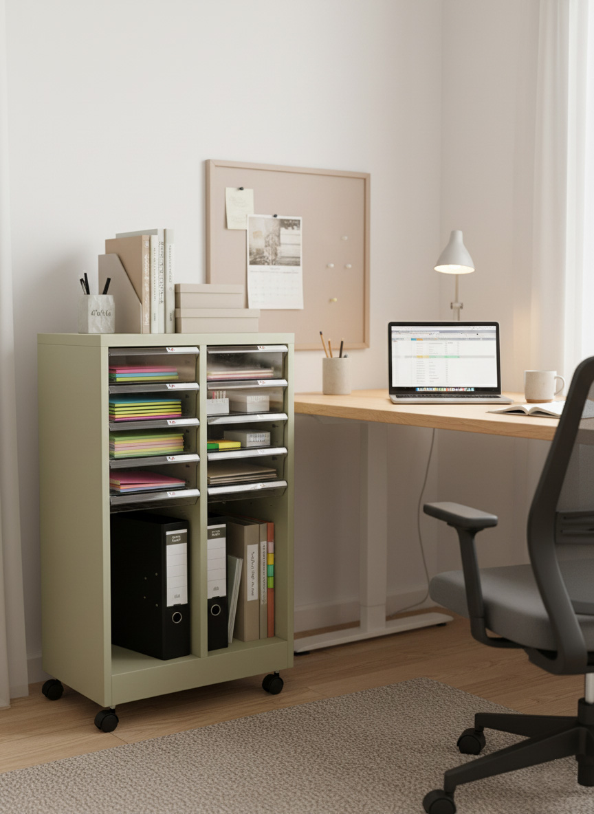 UP ตู้ลิ้นชักใส่กระดาษ A4 ขนาด 10ช่อง NO: A4MS-20802พร้อมช่องอเนกประประสงค์ - Image 2