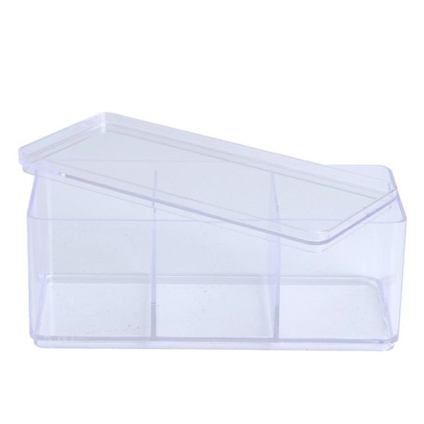 Clear square box 3 compartments BB01033BB - Image 2