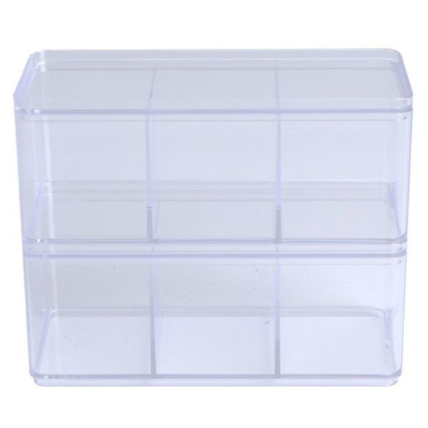 Clear square box 3 compartments BB01033BB - Image 3