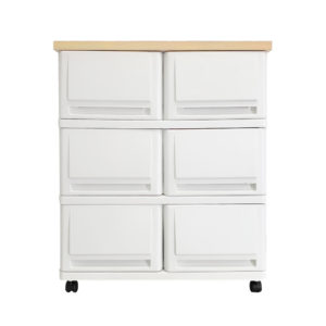 UP drawer cabinet model SUMO WOODTOP DUO 3 layers (with wheels)