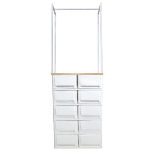 UP drawer cabinet model SUMO WOODTOP DUO KLOSET 5 layers