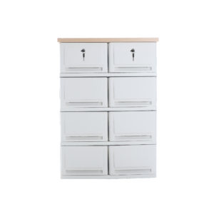 UP drawer cabinet model SUMO WOODTOP DUO-L 4 layers with lock
