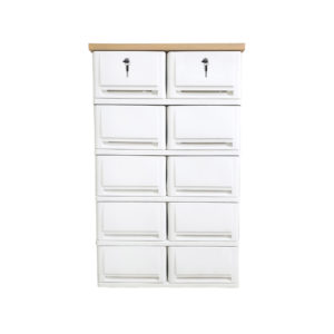 UP drawer cabinet model SUMO WOODTOP DUO-L 5 layers with lock