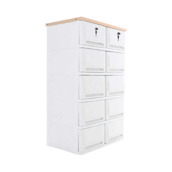 UP drawer cabinet model SUMO WOODTOP DUO-L 5 layers with lock - Image 3