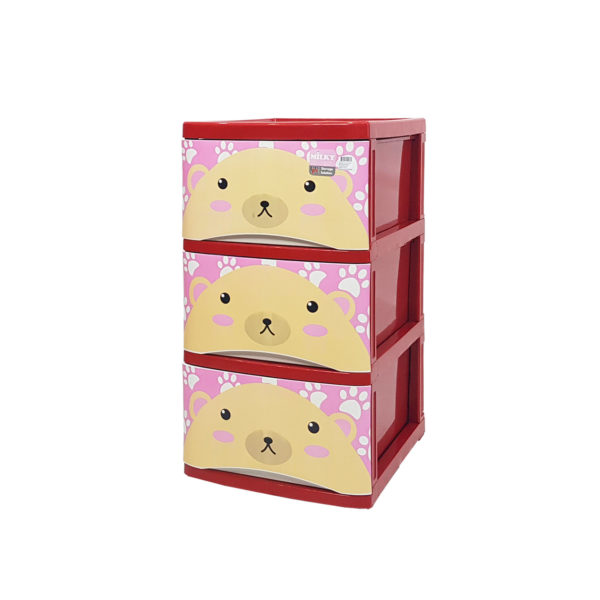 UP ตู้ลิ้นชักพลาสติก MILKY-CARTOON (3 ชั้น) - Image 5
