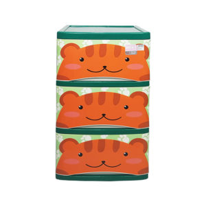 UP plastic drawer cabinet MILKY-CARTOON (3 floors)