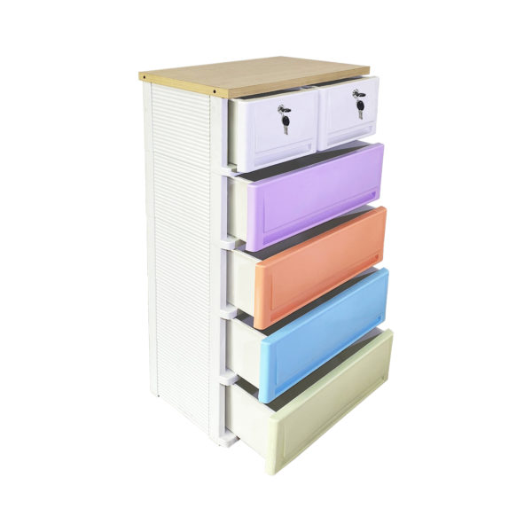 UP ตู้ลิ้นชัก SUMO WOODTOP T2-L 5 ชั้น (กุญแจ) - Image 6