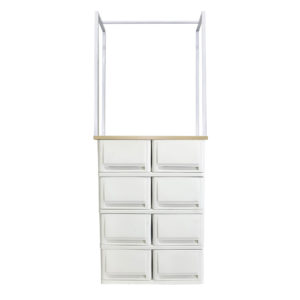 UP drawer cabinet model SUMO WOODTOP DUO KLOSET 4 layers