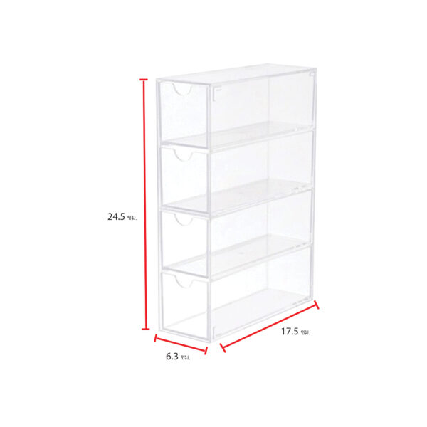 UP กล่องเก็บของอะคริลิค 4 ชั้น - Image 3