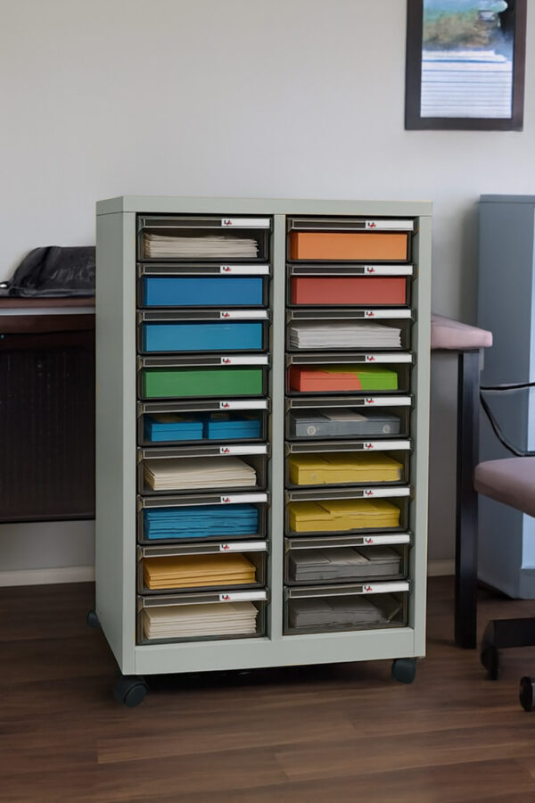 UP ตู้ลิ้นชักใส่กระดาษ A4 ขนาด 18ช่อง NO: A4M-218 (พร้อมล้อ) - Image 2