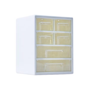 กล่องลิ้นชักอะคริลิคใส 6 ช่อง KM1369