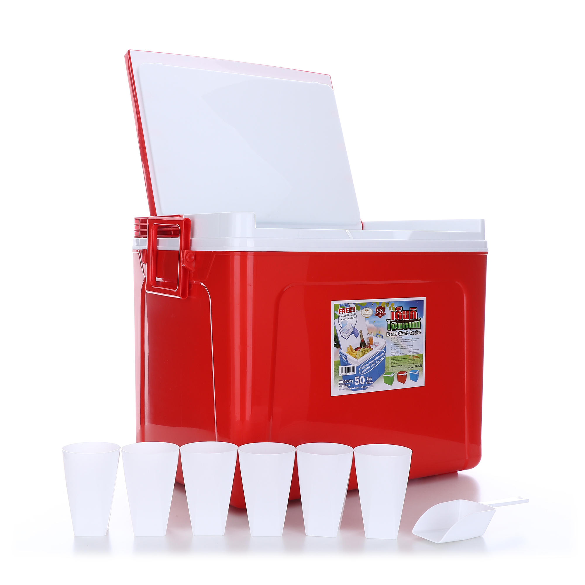 กระติกน้ำแข็งสี่เหลี่ยมเดนกิ ขนาด 50 ลิตร รุ่นไจแอนท์ 798-GA - Image 11