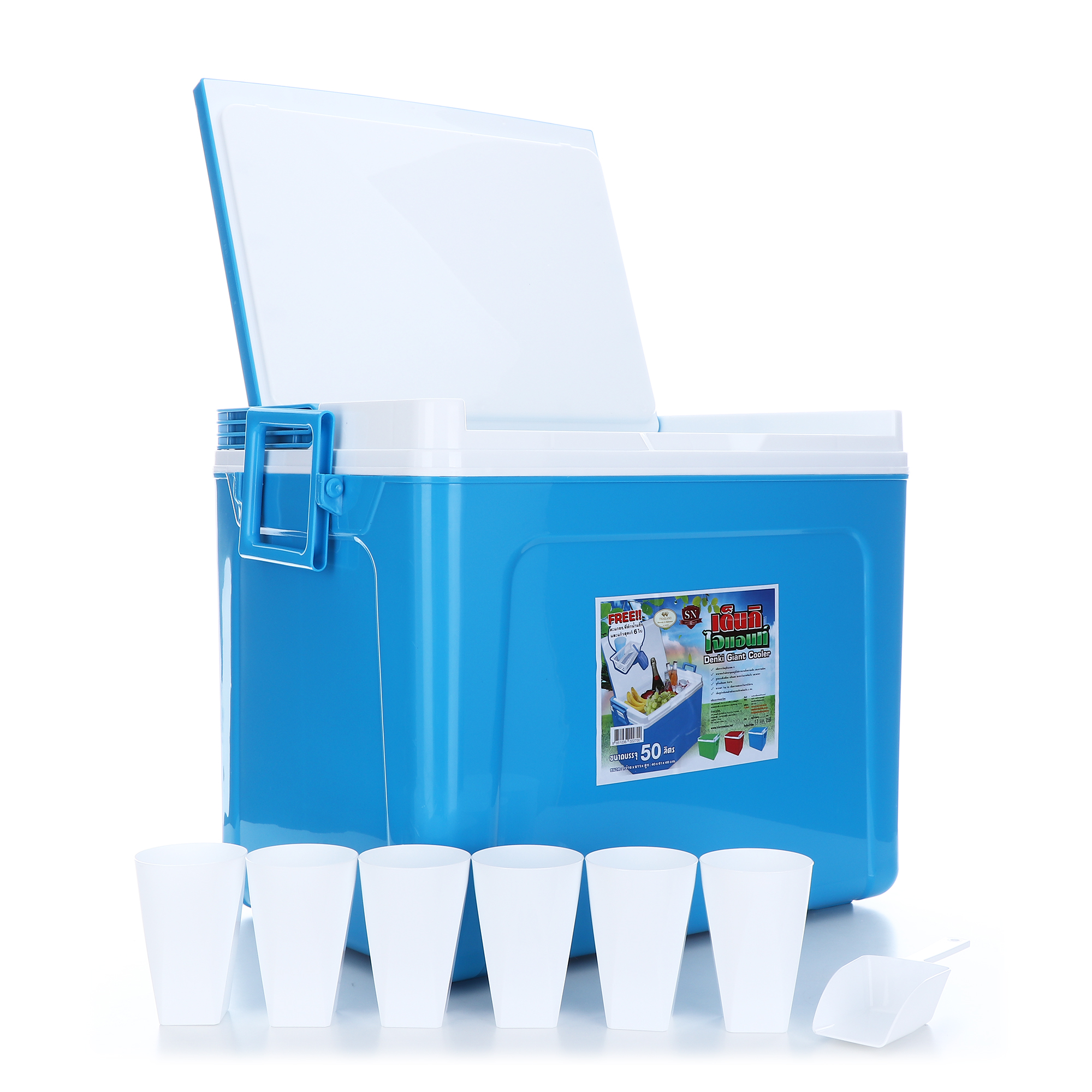กระติกน้ำแข็งสี่เหลี่ยมเดนกิ ขนาด 50 ลิตร รุ่นไจแอนท์ 798-GA - Image 7