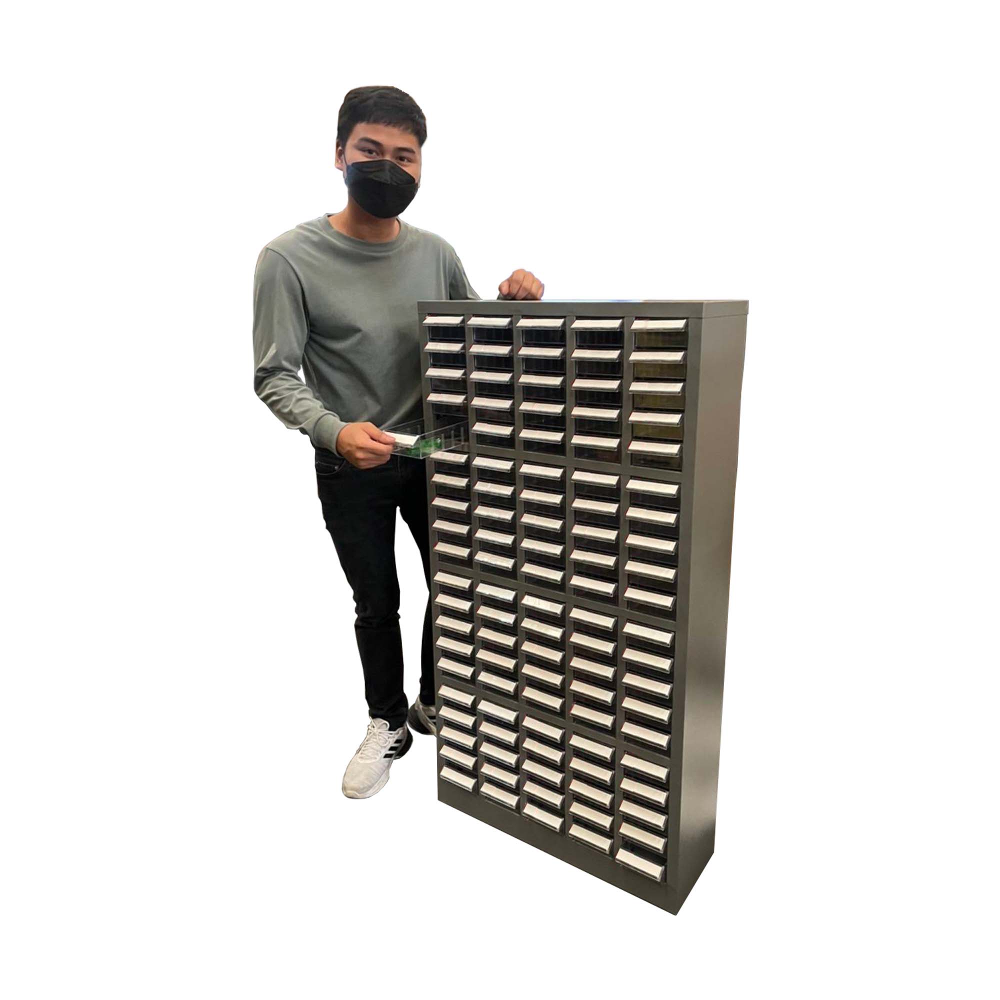 UP ตู้ลิ้นชักใส่อะไหล่ จำนวน 100 ลิ้นชัก No.S520 - Image 2