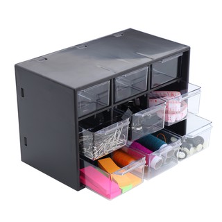 UP กล่องลิ้นชักอะคริลิคใส 9 ช่องเล็ก KM1254 - Image 2