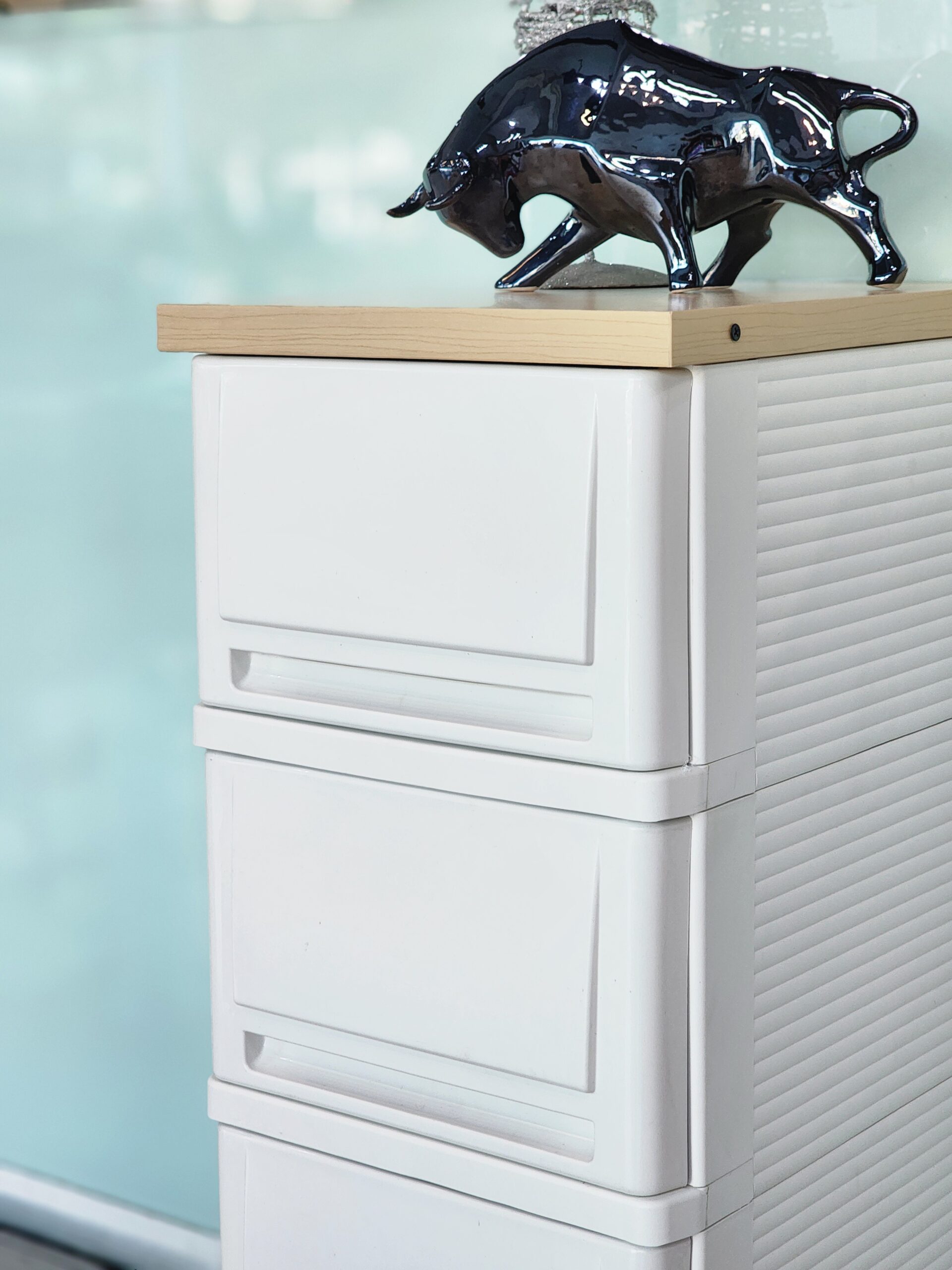 UP ตู้ลิ้นชักพลาสติก (ท๊อปไม้) BUDDY (5 ชั้น) - Image 7