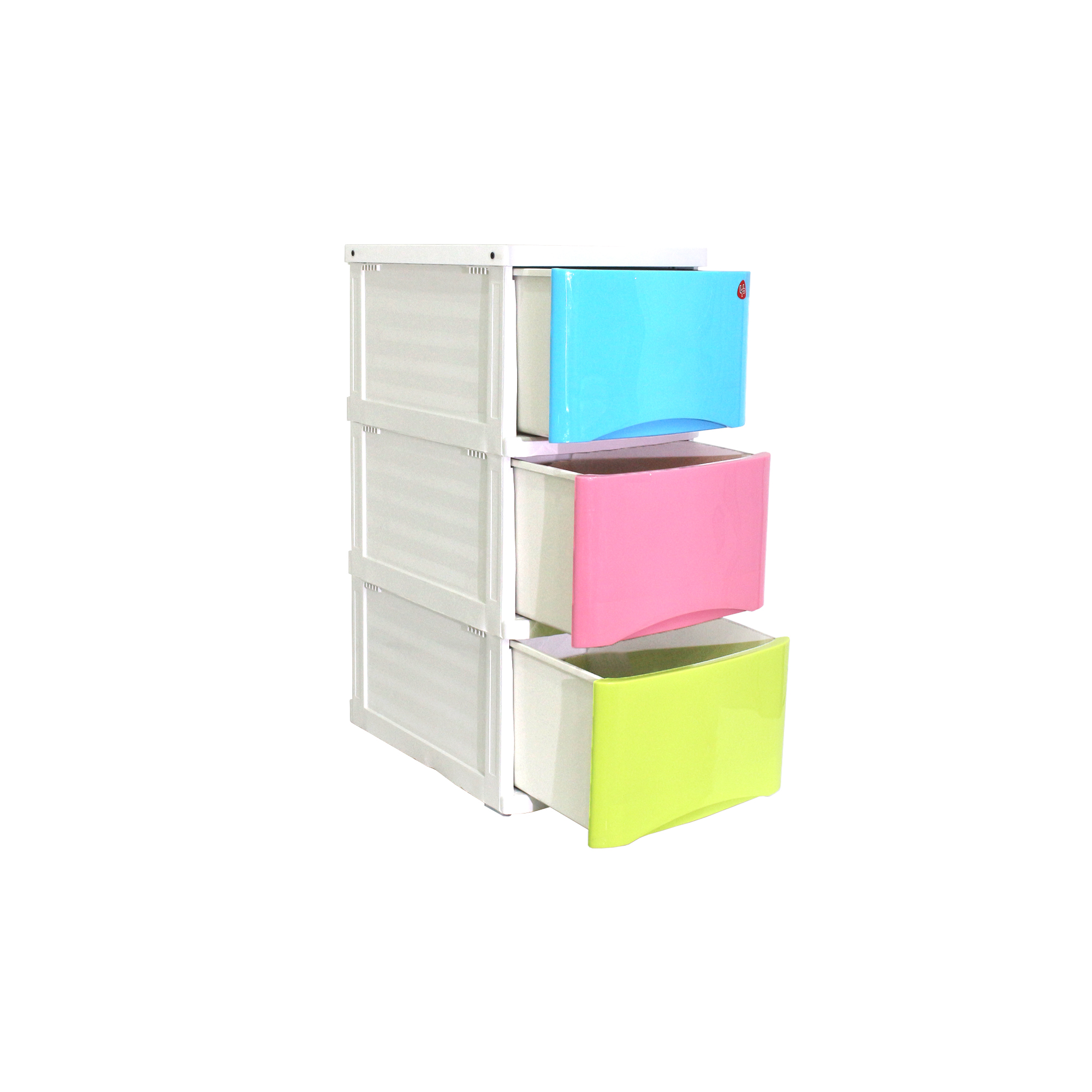 ตู้ลิ้นชักพลาสติก (ท๊อปไม้) TIGER-WOODTOP (3 ชั้น) - Image 3