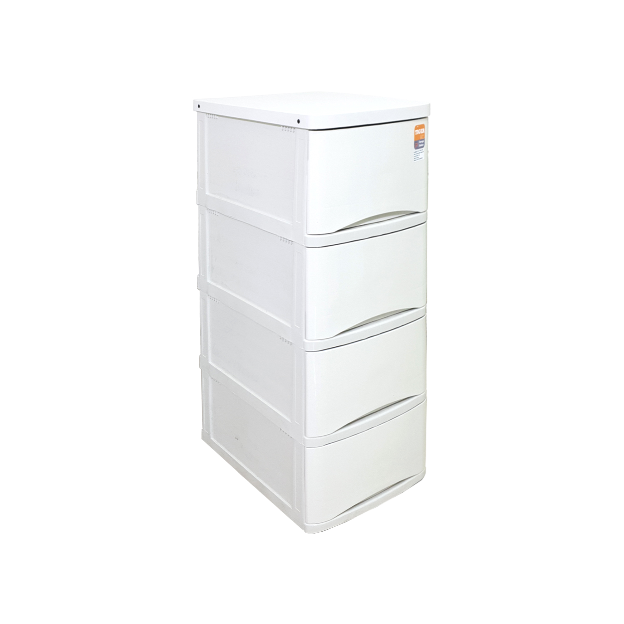 UP ตู้ลิ้นชักพลาสติก (ท๊อปไม้) TIGER-WOODTOP (4 ชั้น) - Image 2